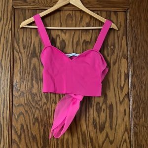 Pink crop top
